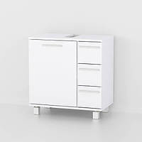 Тумба під умивальник MebelProff ТУ-5, тумба під раковину, шафа під раковину для ванної кімнати Білий
