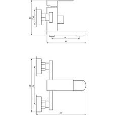Змішувач для ванни Globus Lux SICILIA SBQ-102N-BB, фото 6