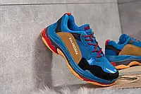 Женские кроссовки Balenciaga Баленсиага Triple S, синие. 36