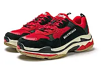 Жіночі кросівки Balenciaga Баленсіага Triple S, червоні. 37