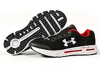 Мужские кроссовки Under Armour Hovr, текстиль, пена, черные. 44