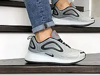 Мужские кроссовки Nike Найк Air Max 720, текстиль, воздушная подушка, серые с черным 44