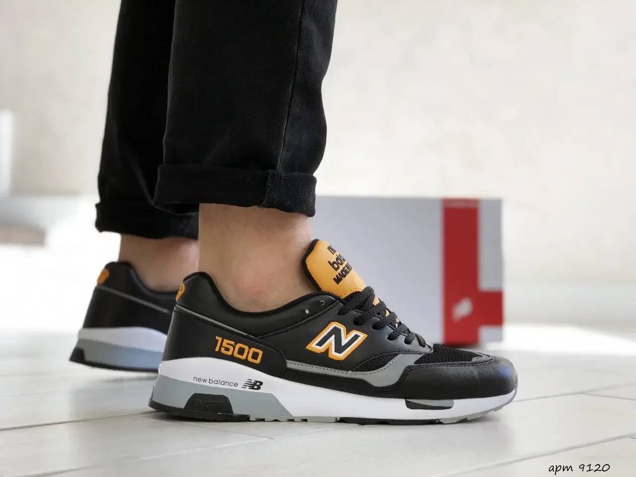 Мужские кроссовки New Balance Нью Беланс 1500, сетка, замша, кожа, пена ...