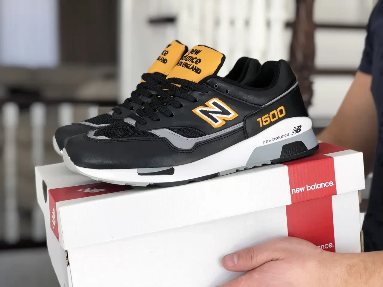 Мужские кроссовки New Balance Нью Беланс 1500, сетка, замша, кожа, пена ...