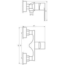 Змішувач для душу Globus Lux Niagara GLN-0105N, фото 6