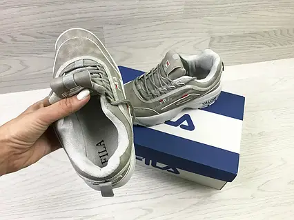 Grey disruptor fila best sale