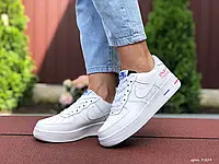 Женские кроссовки Nike Найк Air Force 1 Paris, кожа, белые. 36