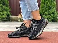 Женские кроссовки Yeezy Boost, сетка, полиуретан, черные. 37