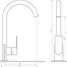 Змішувач для кухні Globus Lux Niagara GLN-0203S, фото 6