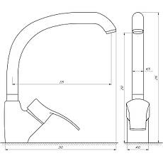 Змішувач для кухні Globus Lux QUEENSLAND GLQU-0203S-BIG-1-ONIX, фото 5