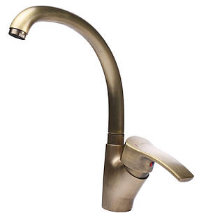 Змішувач для кухні Globus Lux QUEENSLAND GLQU-0203S-BIG-9-BRONZE, фото 3