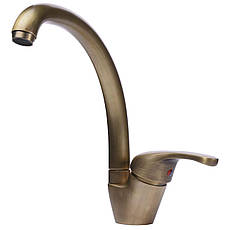 Змішувач для кухні Globus Lux Solly GLSO-0203S-9-BRONZE, фото 4
