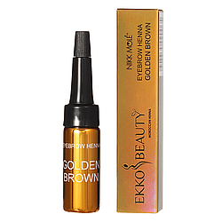 Хна для брів Ekko Beauty Golden Brown, 5мл