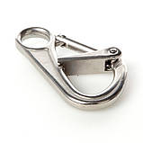 Карабін з подвійною фіксацією, нержавіюча сталь А4 (AISI 316), фото 2