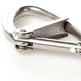 Карабін з подвійною фіксацією, нержавіюча сталь А4 (AISI 316), фото 4