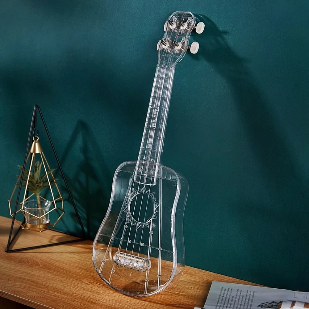 Укулеле сопрано прозоре Byla U2 оригінал, подарункова (54 см/21") — Прозорий, фото 1