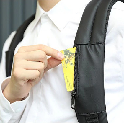 Рюкзак городской мужской антивор с USB и разъемом для наушников Tigernu. Мужской рюкзак для ноутбука Черный - фото 4 - id-p1083216218