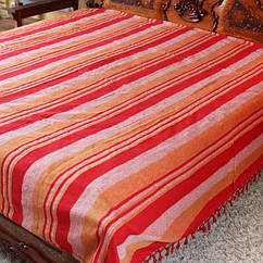 Покривало 220х240 см із бавовни — домашній текстиль покривала зі щільної бавовни