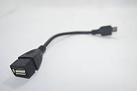 Переходник OTG USB - MICRO USB 0.1 м, GP, хорошего качества, otg, micro usb usb, af micro usb и