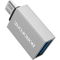 OTG-переходник Borofone BV2 (USB - MicroUSB), GP, хорошего качества, otg, micro usb usb,