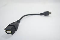 Переходник OTG USB - MICRO USB 0.1 м, GN, хорошего качества, otg, micro usb usb, af micro usb и