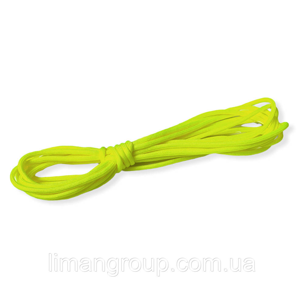 Паракорд 550 шнур нейлоновий мотузка для виживання лимон моток 10 м