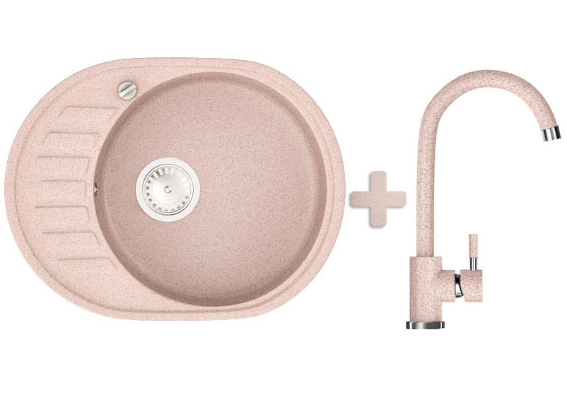Комплект: мийка гранітна ASKANIA ALPINA Авена + Кран
