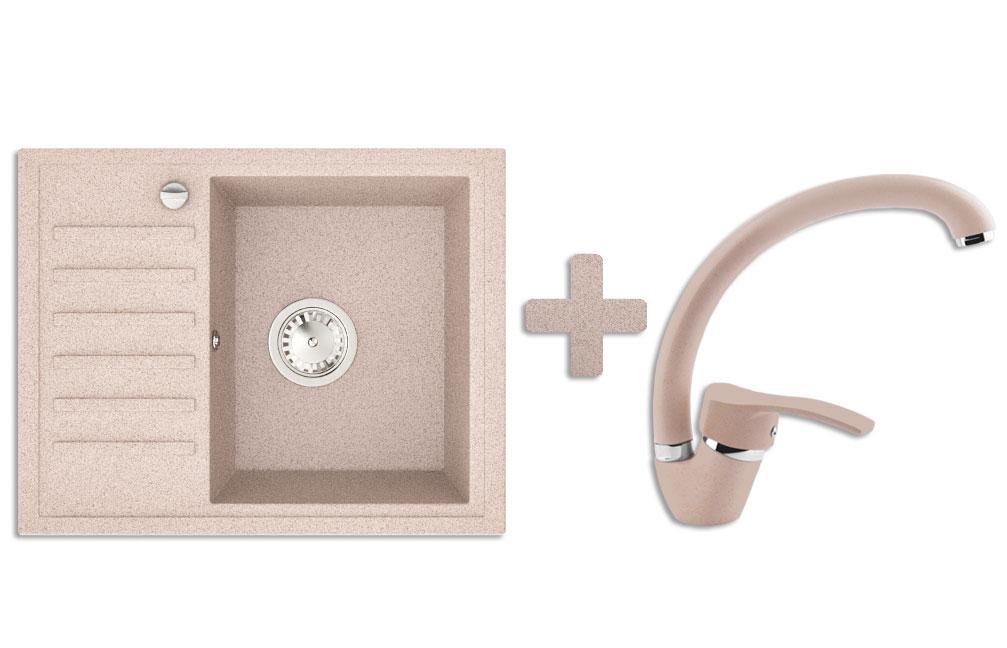 Комплект: мийка гранітна ASKANIA MASTER Авена + кран, фото 1