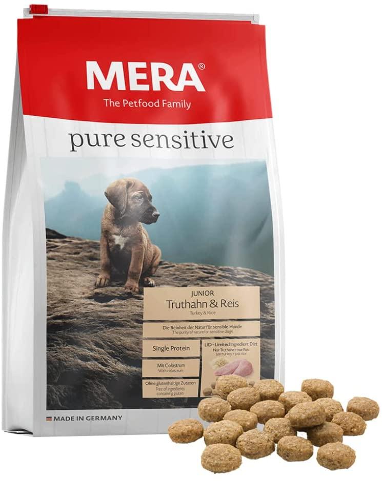 Сухий корм для цуценят усіх порід з індичкою і рисом MERA pure sensitive Junior turkey & rice 1 кг