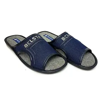 Чоловічі домашні тапочки Белста джинс відкриті дірка 515