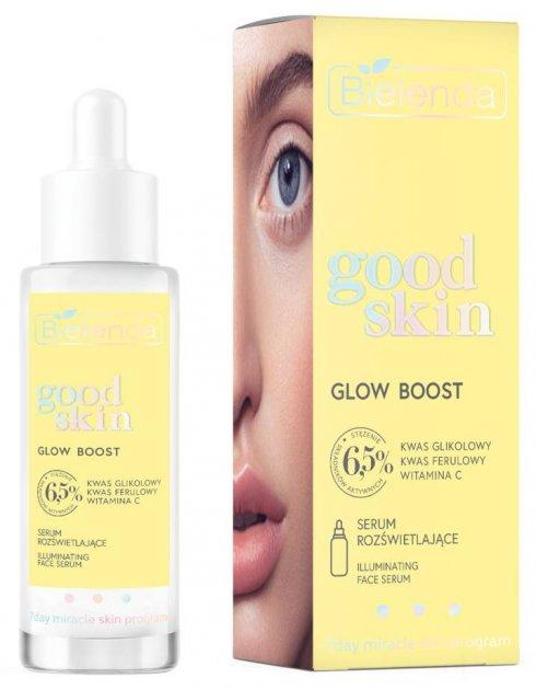 Освітлююча сироватка з гліколевою кислотою Bielenda Good Skin Glow Boost Illuminating Face Serum