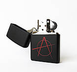 Запальничка Zippo 20842 BLACK MATTE ANARCHY, фото 4