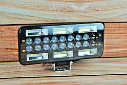 Фара LED прямокутна 216W 6000K (72 діодів) (25 см х 11 см х 5 см) (ближній + дальний)