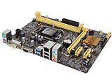 НАДІЙНА ПЛАТА LGA1150 ASUS H81M-K DDR3 /USB3.0 Підтримує SATA3 + Core-i7,i5,i3 4го ПОКОЛІННЯ 1150, фото 3