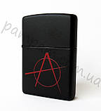 Запальничка Zippo 20842 BLACK MATTE ANARCHY, фото 3