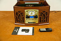Виниловый проигрыватель AUNA NR-620 Wood Bronze (USB, SD, Tape, CD, Tuner) ДЕФЕКТ