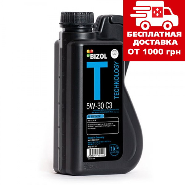 Олія BIZOL Technology 5W-30 C3 кан. 1л B85120, фото 1