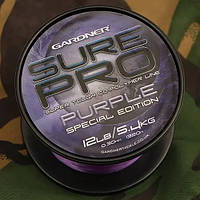 Волосінь Gardner коропова Sure Pro Special Edition 0.28mm 10Lb 4.5kg 1540m purple