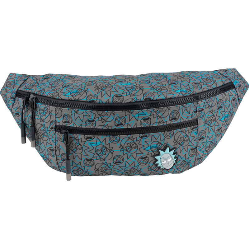 Сумка-бананка Kite Education Rick and Morty RM22-2590 185 г 46x20x11.5 см сірий, фото 1