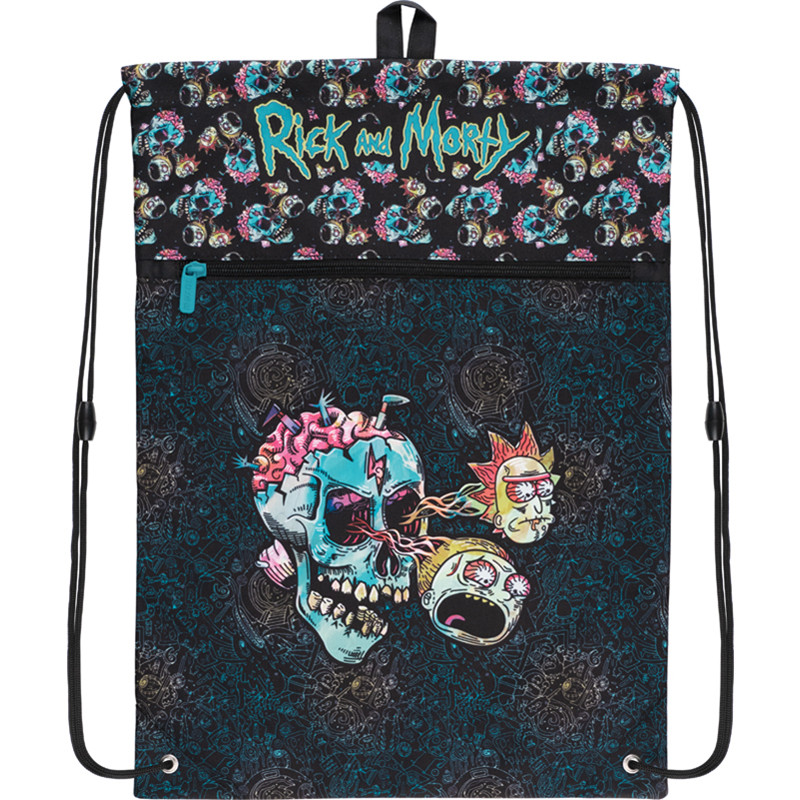 Сумка для взуття з кишенею Kite Education Rick and Morty RM22-601L 128 г 49x36 см принт