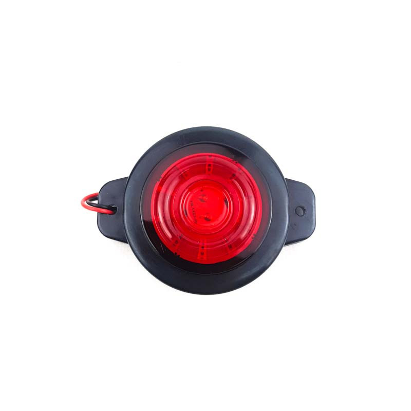 Габаритный фонарь универсальный круглый (красный) 24V 10 LED TEMPEST (TP02-55-100) - фото 1 - id-p1621217236