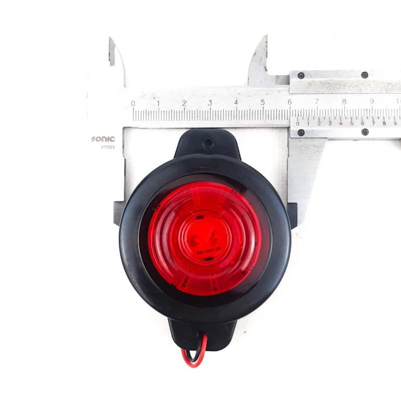 Габаритный фонарь универсальный круглый (красный) 24V 10 LED TEMPEST (TP02-55-100) - фото 4 - id-p1621217236