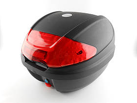 Кофр для мотоцикла чорний матовий HF-877 30 л.