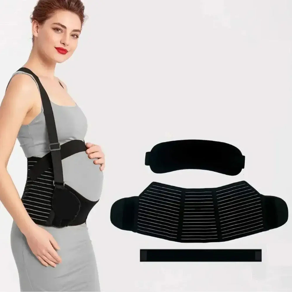 Бандаж для вагітних пояс з резинкою через спину до-післяродовий еластичний корсет розмір  L XL XXL