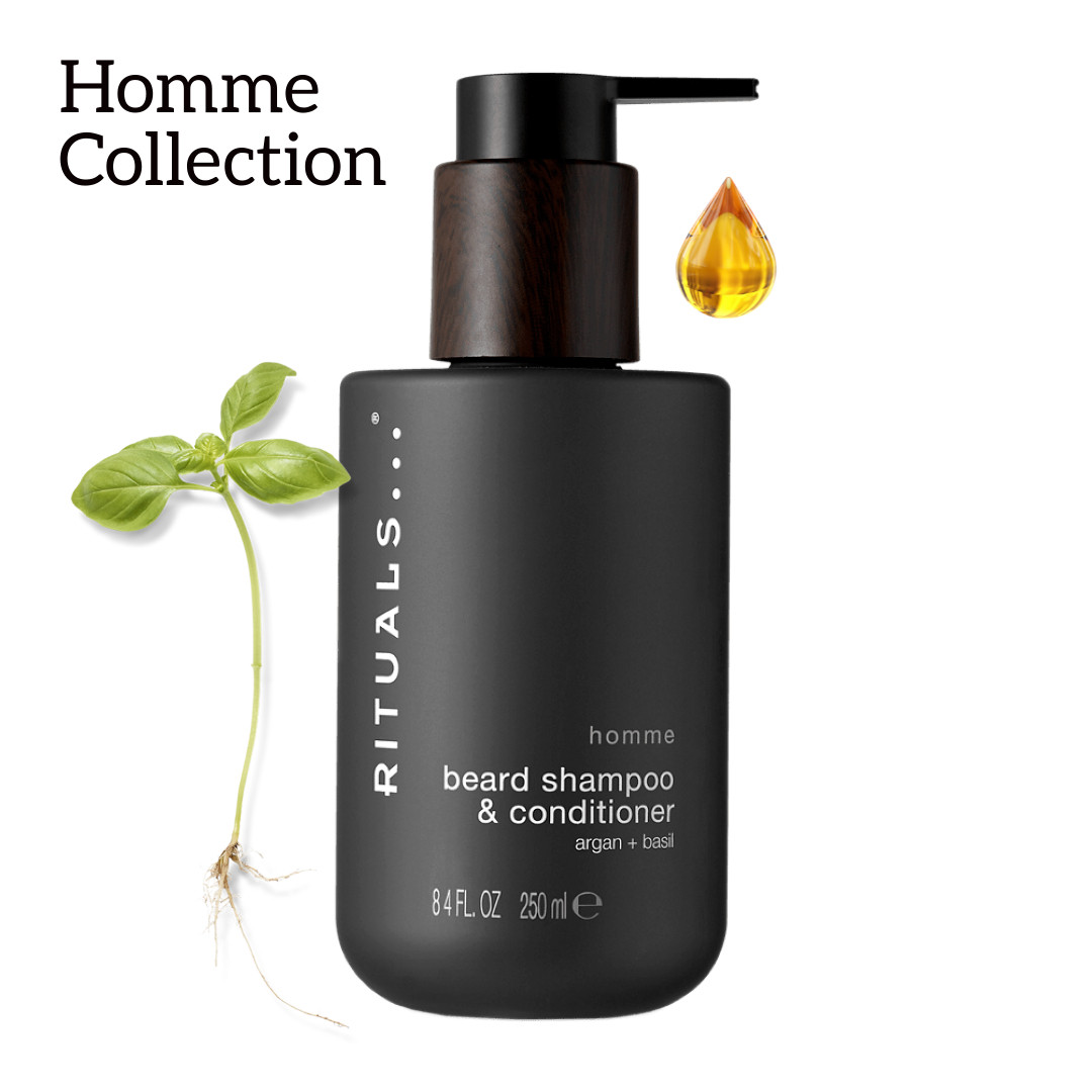 Rituals Шампунь та кондиціонер для бороди, Ritual of Homme Collection, 250 мл, Виробництво Нідерланди, фото 1