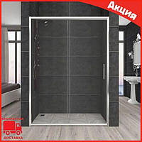 Душові двері матові 150 см Aquanil Carmen двері розсувні. Душові двері в нішу 150 см