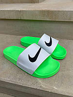 Женские Шлепанцы Nike Slides White Green 37