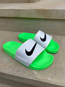 Жіночі Шльопанці Nike Slides White Green 37