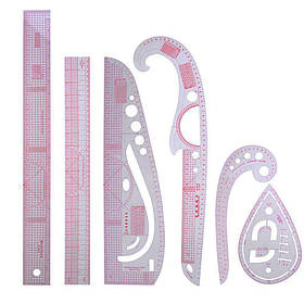 Портновські лекала та лінійки стартовий набір інструментів для пэчворку квілтингу та крою