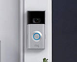 Домофон Wi-Fi, дверний відеодзвінок Ring video doorbell з нічним баченням для розумного будинку, фото 2